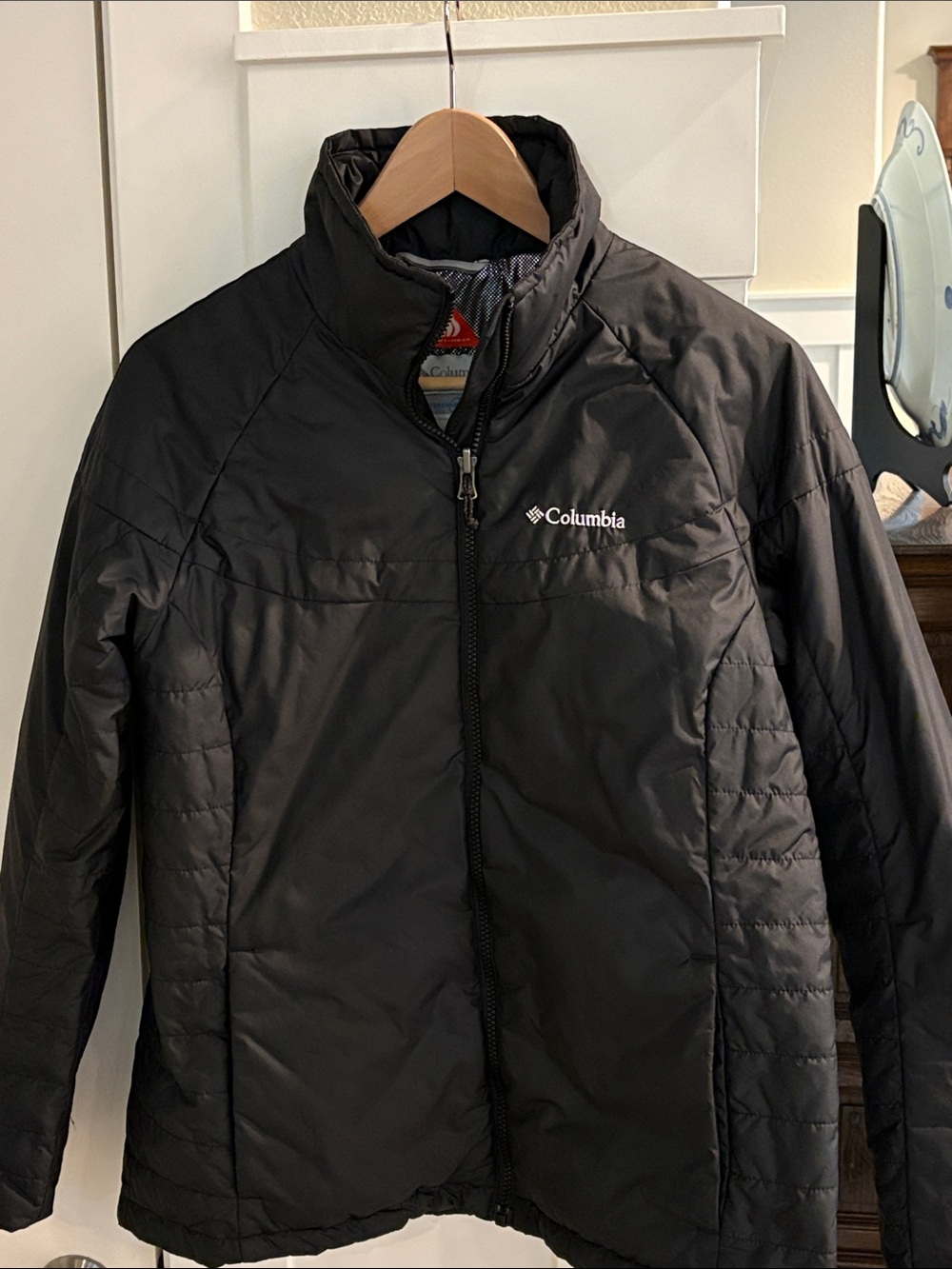 Columbia Black Quilted Omniheat Insulated Puffer Jacket